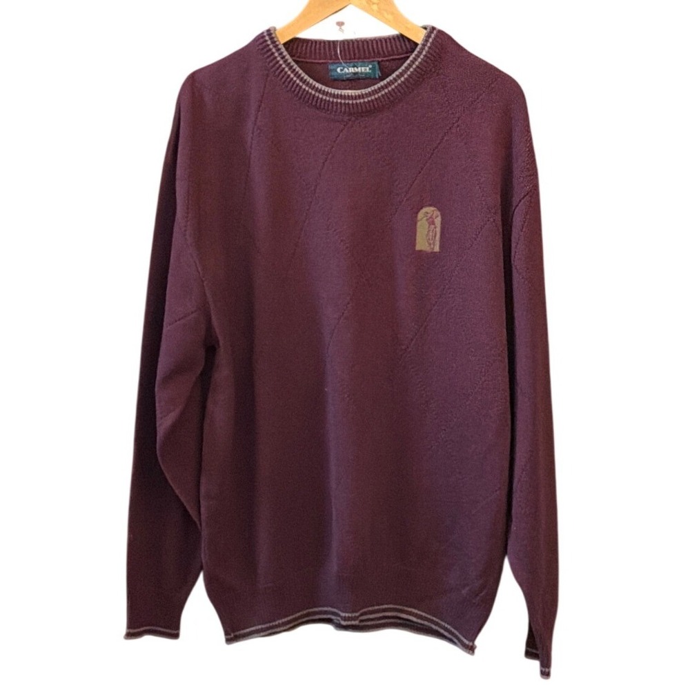 90s Carmel Deadstock Golf Crewneck Sweater Grandpacore Golfcore Dark Academia